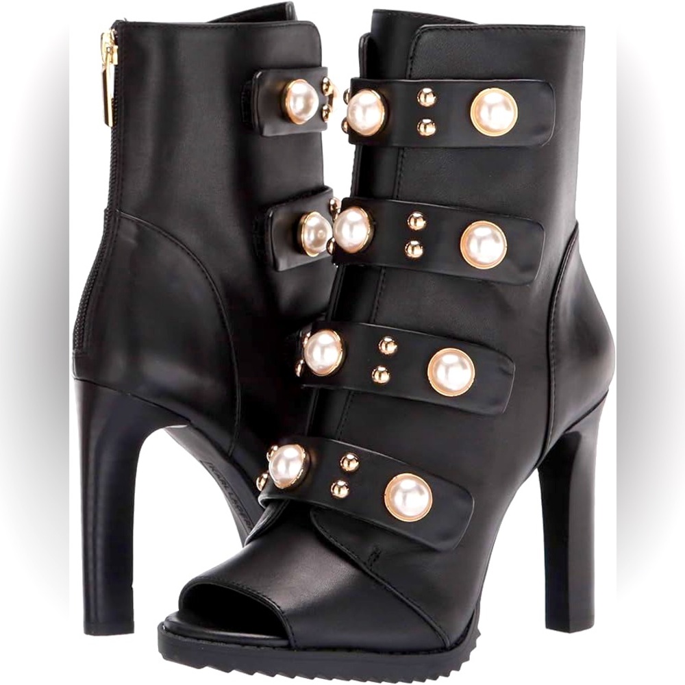 Karl Lagerfeld Paris Women's Peep Toe Bootie - Size 6 - Brand New